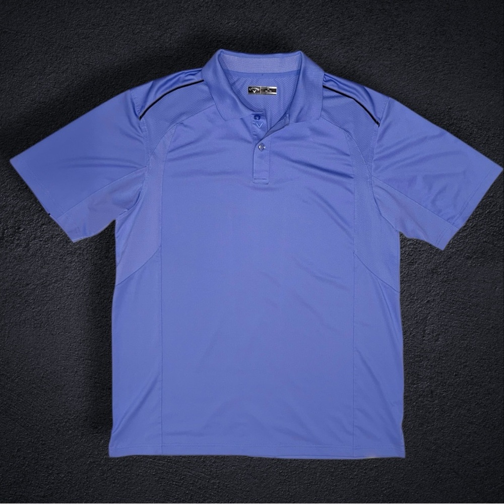 Callaway Golf Performance Polo Shirt XL Blue – Moisture Wicking – Vent Back